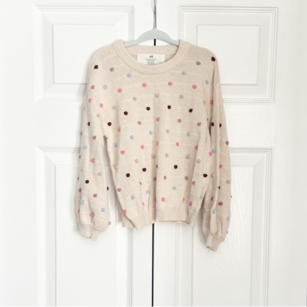 Toddler balloon sleeve sweater